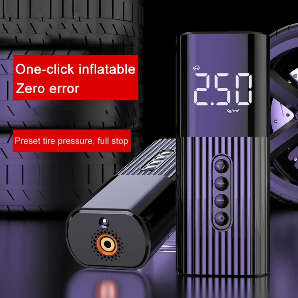 

Practical Inflator Intelligent LED Flash Light Portable Car Air Inflator Pump Wired Powerful Car Air Pump for Bicycle