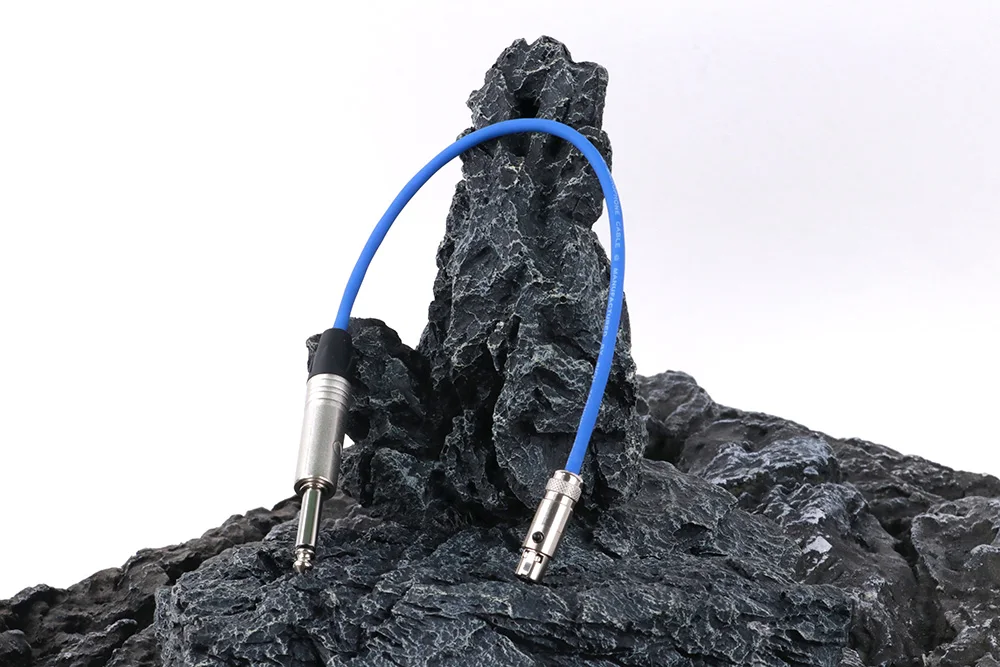 3-polige Mini-XLR-Buchse auf 6,35mm 1/4 "ts Gitarren bass instrument Audio-Verlängerung adapter kabel für Kopfhörer-Verstärker-Mikrofons ystem – Detail 7