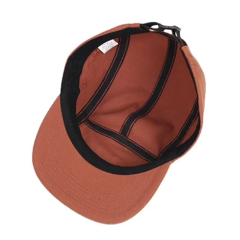 New Washed Cotton 5 Panel Pure Color Baseball Cap Designer Cap Men Snapback Caps Bone Skateboard Hip Hop Women Hat 4