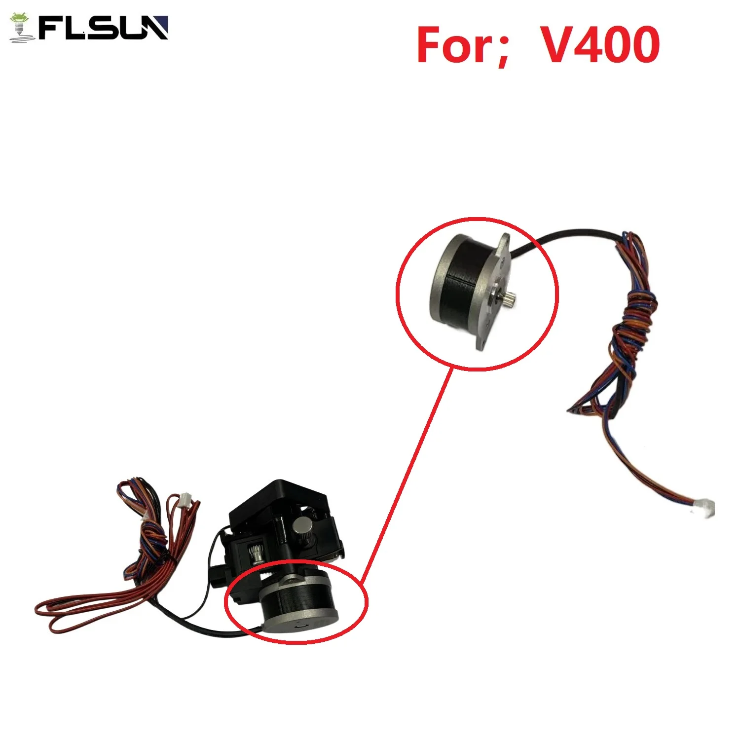 3D Printer Accessories FLSUN V400 Motor Original Parts Extrusion Head With Motor The Latest Product Wholesale flsun v400 3d printer aceesories auto leveling speed printing extruder original brand new