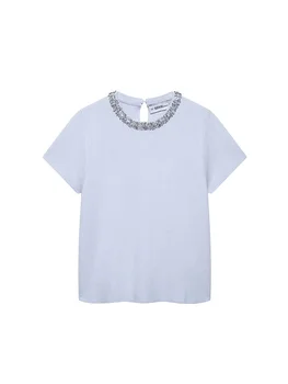 SIYANG Women Fashion 2 Piece Sets With Pearls Blue Sweater & Vintage Elastic Waist Mini Skirt Female Chic Lady Skirts Set 2