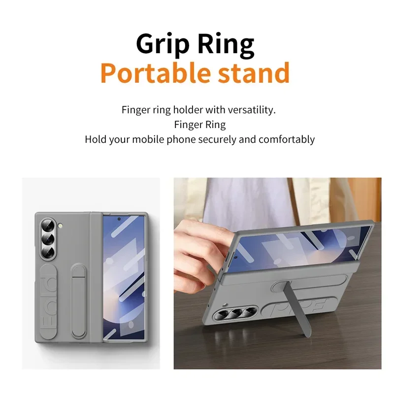 Premium Full Cover Hard Case with Hinge Protection, Stand, Wrist Strap & Screen Protector