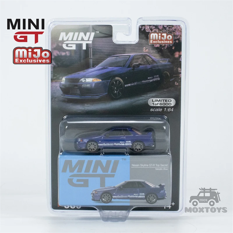 

Мини GT Mijo Exclusives 1:64 Nissan Skyline GT-R Top Secret VR32 металлический синий модель автомобиля