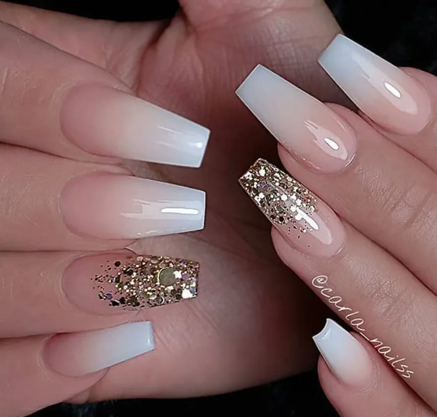 2 pezzi Gel di estensione delle unghie bianco trasparente Nude Glitter Building Gel UV per unghie estensioni delle dita suggerimenti per le unghie French Manicure