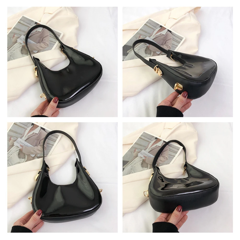 Borsa a mezzaluna Totes PVC trasparente trasparente Summer Women Jelly Underarm Borse Moda semplice hobo per ascella femminile_voghion.com