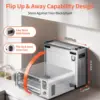 Pro 19QT Digital 8-in-1 Air Fryer Toaster Oven, 550°F Flavor-Lock Tech, Flip Up & Away Capability, 40+ Recipes, Airfryer Counter 3