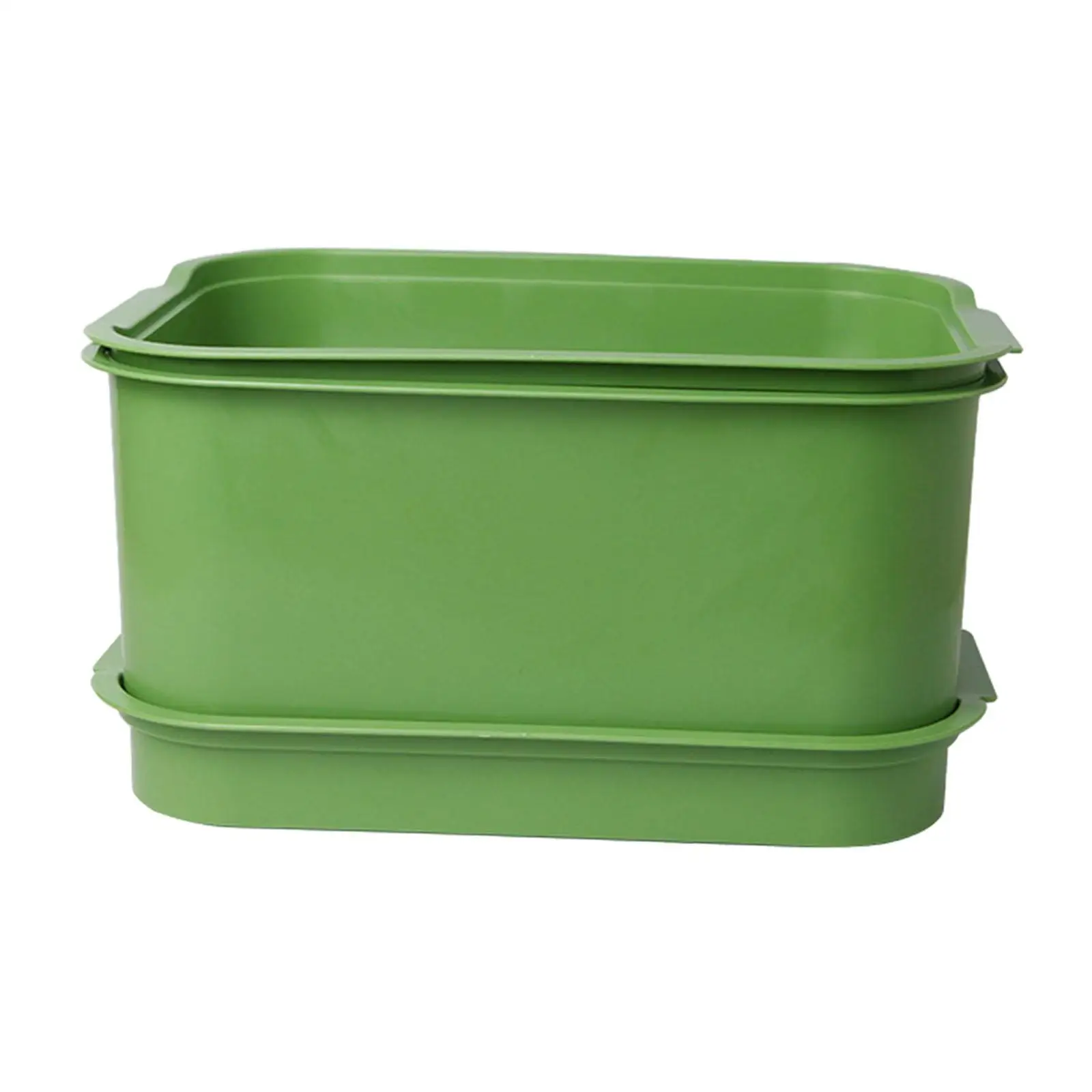 Bean Sprouts Sprouting Tray Set Three Layers Saving Space Smooth Surface Multipurpose Green Sturdy Large Capacity Storage Box