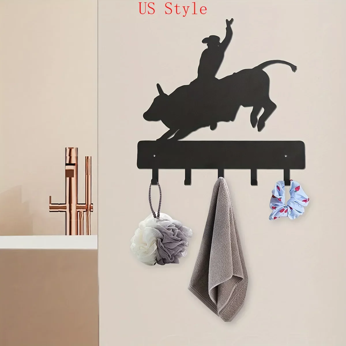 

CIFBUY Wall Hooks Metal Silhouette Key Hooks Household MultiPurpose Clothes Bag Coat Rack Key Holder Home Decor Garden Home