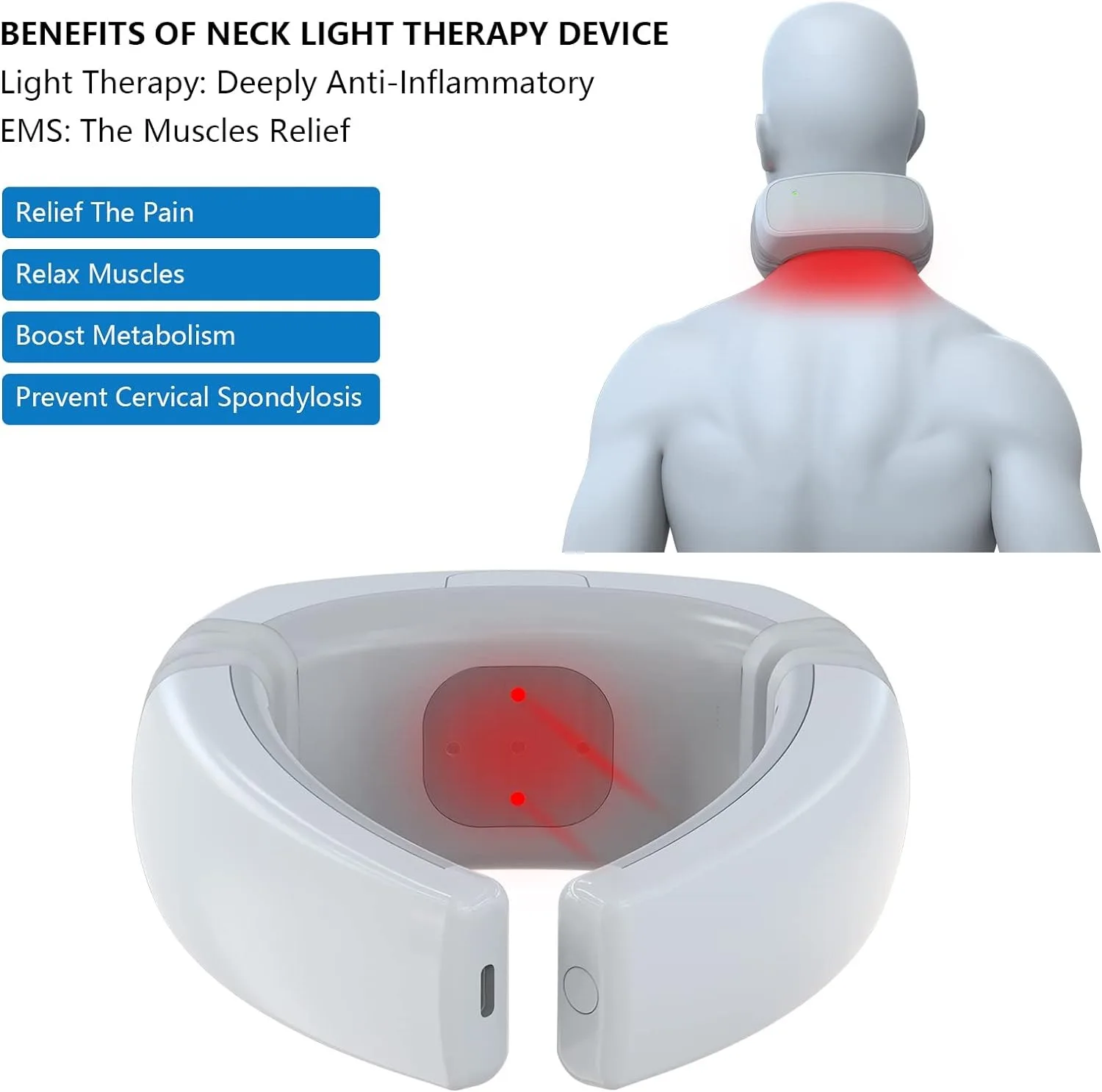 Electric Neck Massager Intelligent Laser Massager Cervical Neck Traction Device Relax Cervical Relief Fatigue Pain 17 Electric Neck Massager Intelligent Laser Massager Cervical Neck Traction Device Relax Cervical Relief Fatigue Pain 12