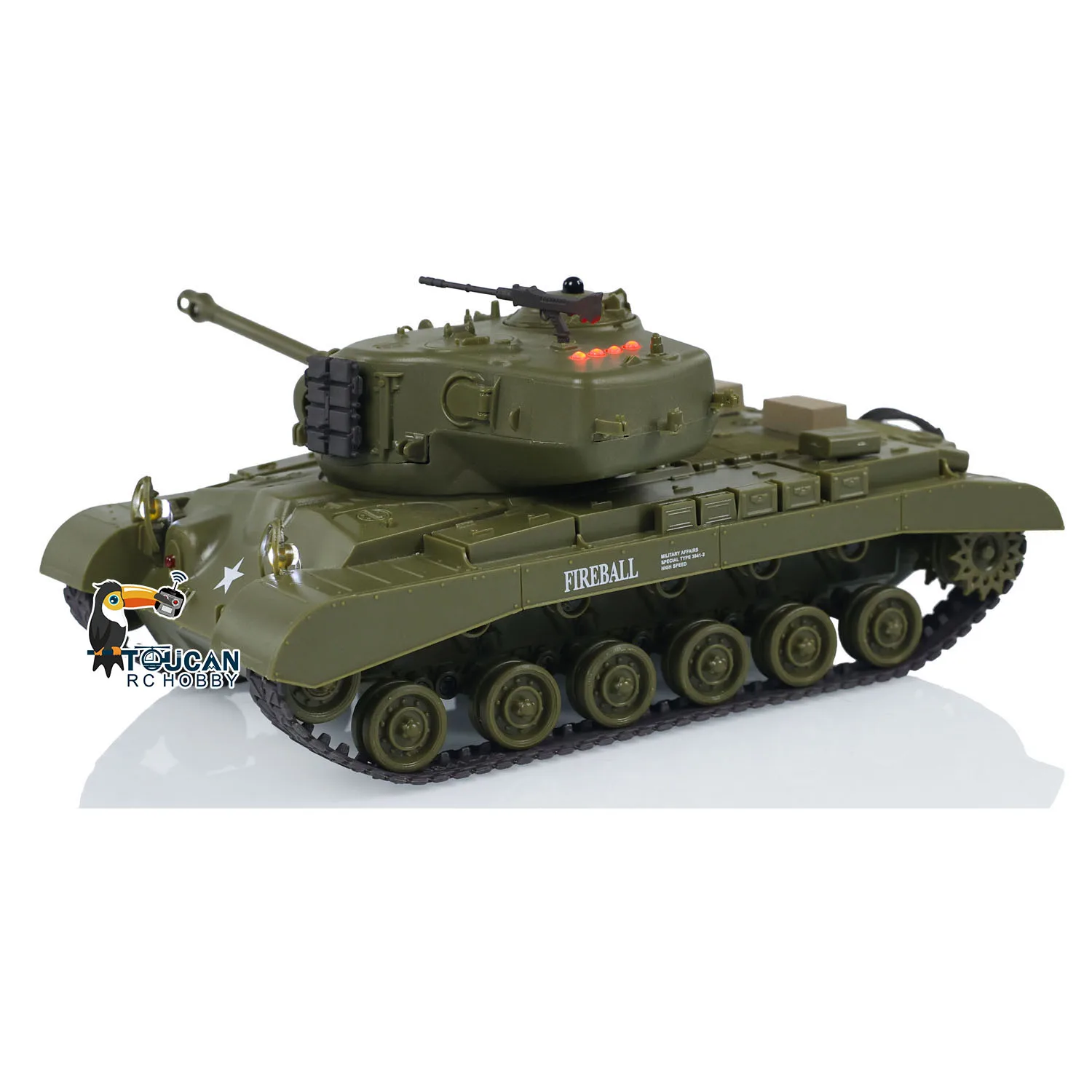 Toys 1/30 Heng Long Pershing M26 RC Battle Tank 3841-02 2.4G Remote Control Tank Cars Panzer Vehicle Gift Model for Boys TH23639 5
