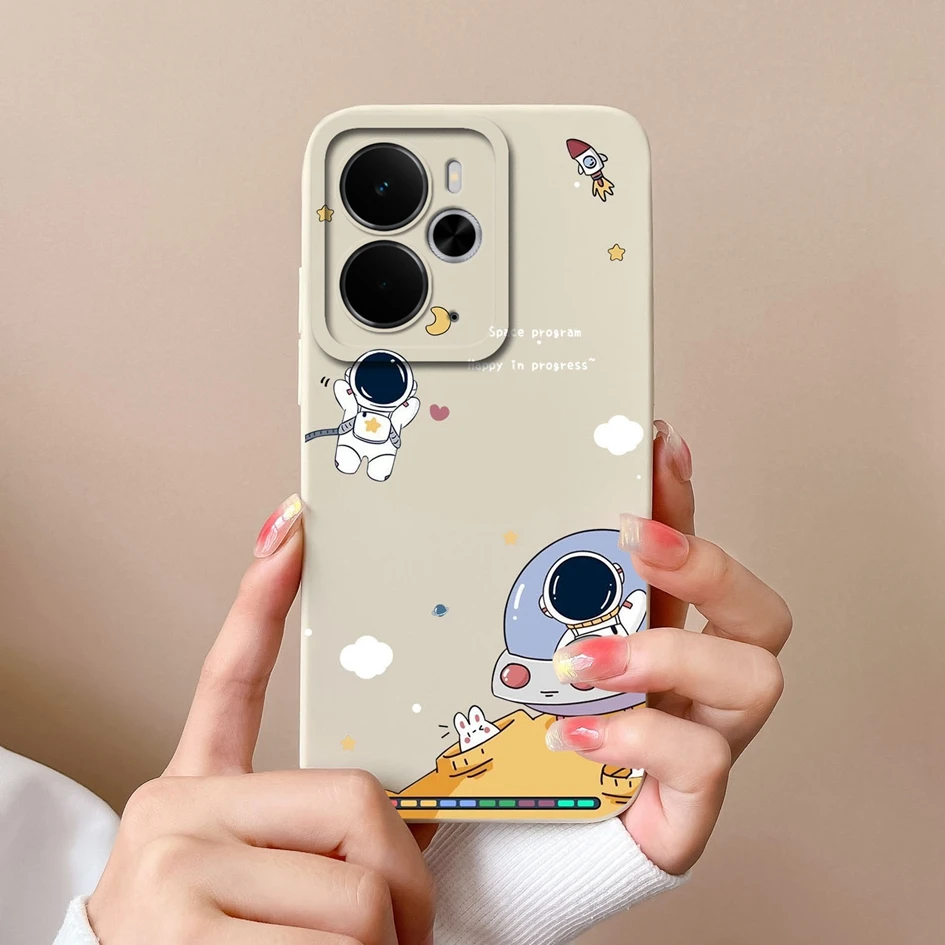 Luxury Floral Print Liquid Silicone Case - High Quality, Anti-Drop, Durable, Anti-Slip Housing