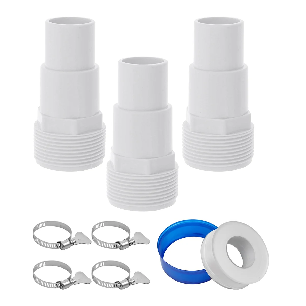 Pool Hose Adapter Replacement Kit for Above-Ground Pool Pump, Filter, Skimmer, for Hayward SPX1091Z7 SPX1091Z4