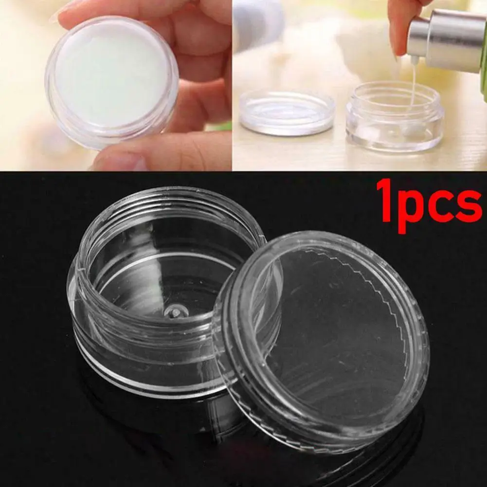 

Cosmetic Cream Jars Plastic Make-up Packaging Cream Cartoons Box Transparent Bottles Refillable Portable D9E2