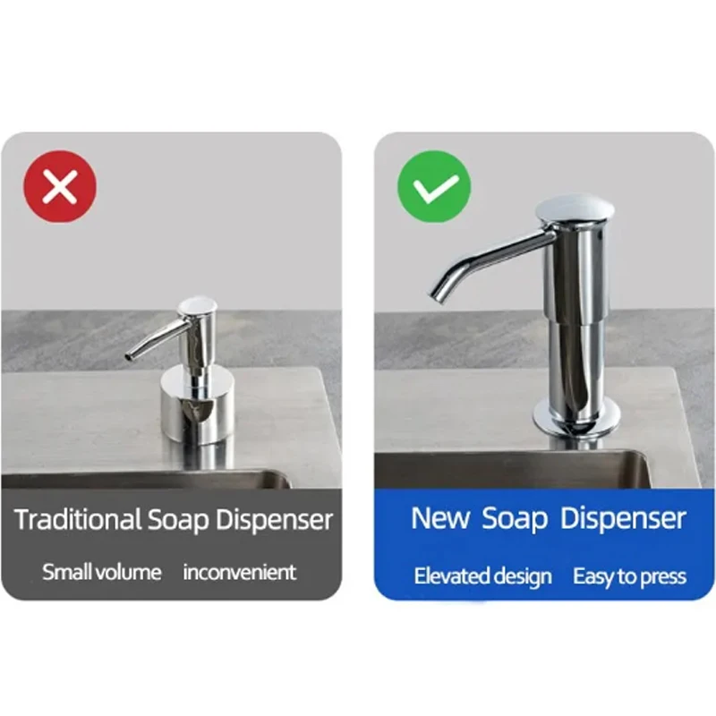 Soap Dispenser Dish Kitchen Sink Countertop Soap Dispenser Pump 40