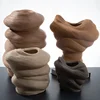 Ceramic Vase Stripe Winding Pattern Flower Vase Porcelain Crafts Flower Arrangement Accessories Home Furnishing Decoration 2