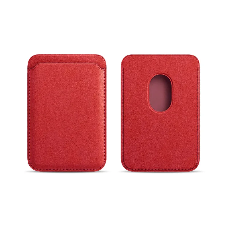 Leather Magnetic Card Wallet - Slim Credit Card Holder with Easy Access Design
