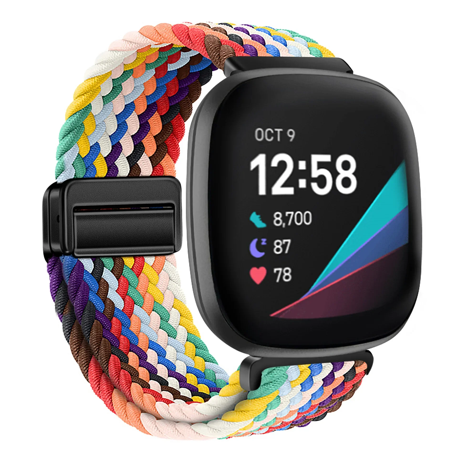 Magnetic Buckle Nylon Strap for Smart Watches - Replaceable Wristband Accessory