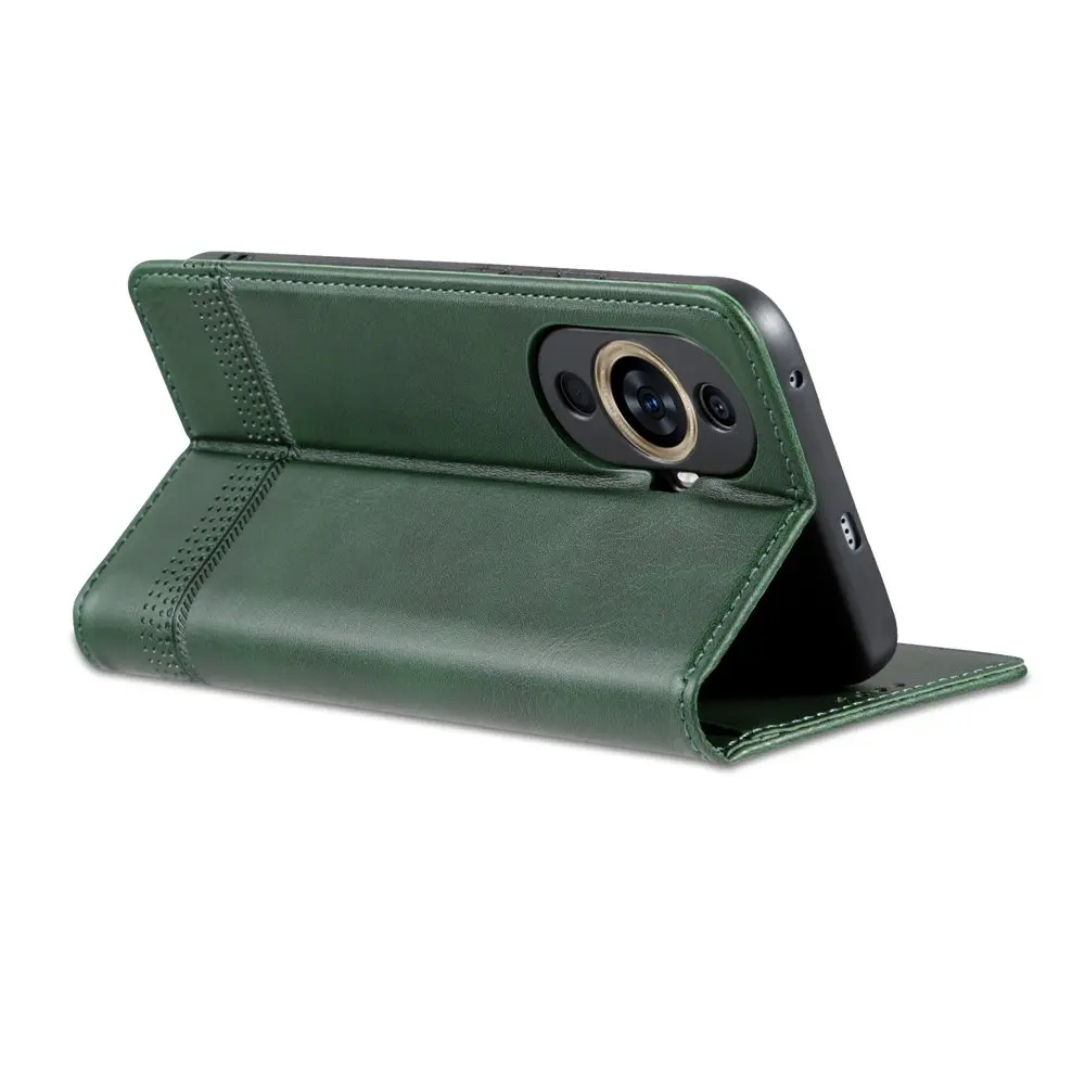Elegant Magnetic Leather Flip Case - Shockproof Wallet Cover