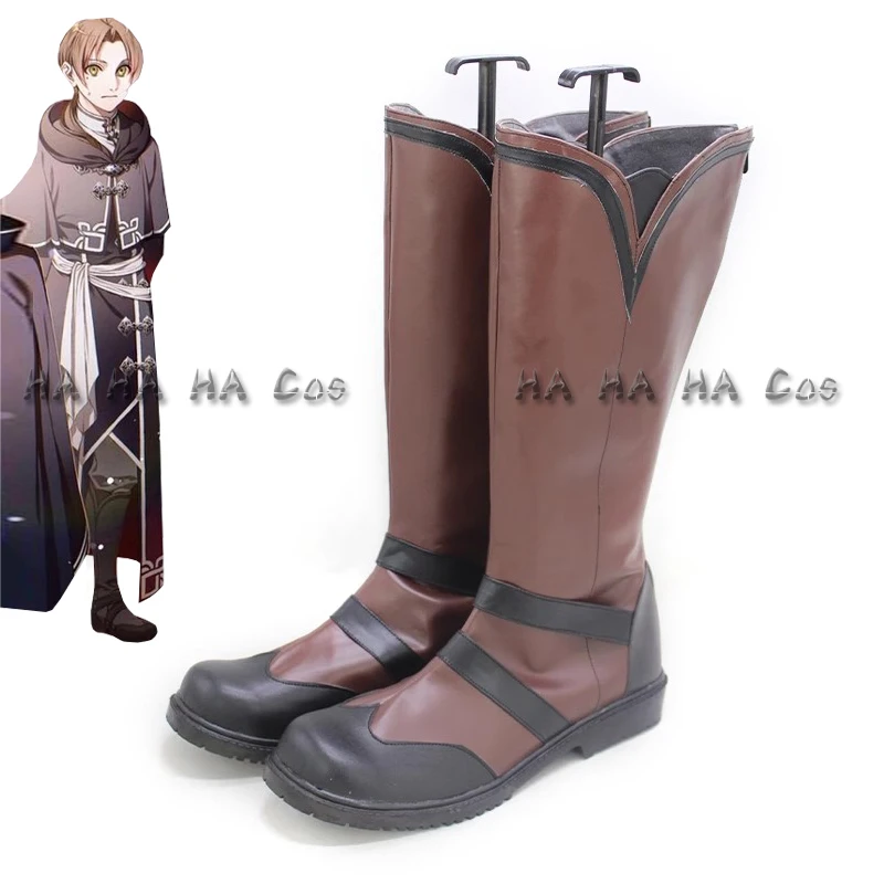 

Mushoku Tensei Rudeus Greyrat Anime Cosplay Shoes Boots For Men Woman Halloween Carnival Party Accessories Shoes Custom Made