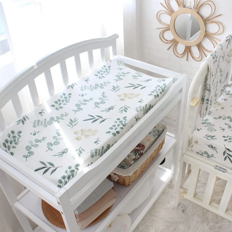 Soft Baby Mattress Cover Diaper Changing Pad Cover Printed Newborn Nursery Table Sheet Boys Girls Diaper Changing Mat Sheets
