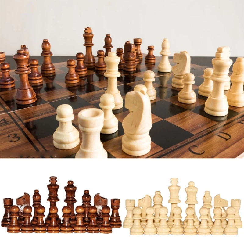 Standard Schach Stück Satz Bord Spiel 64mm König für Erwachsene