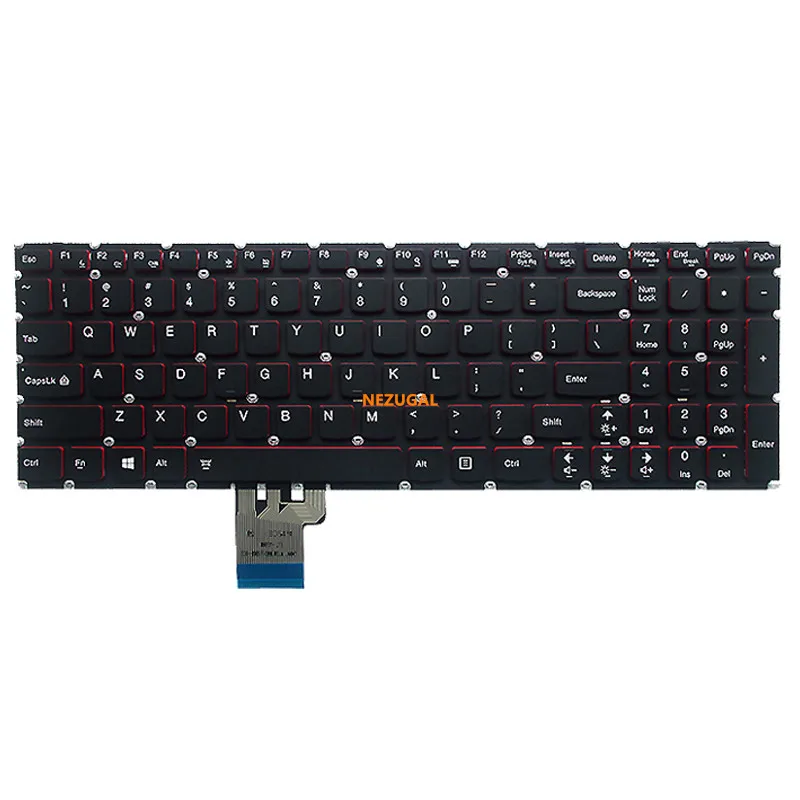 Tastiera Degli Stati Uniti Per Lenovo Y50P Y50-70 Y50-70As Y50-80 Y50-70Am Y70P-70 Retroilluminazione Della Tastiera Del Computer Portatile