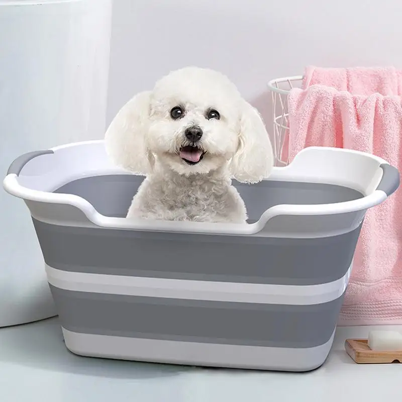 Foot Bath Bucket Toilet Sitz Bath Basin Hair Washing Basin Portable Ice Bath Tub Inflatable Bathtub Folding Pet Bath Tub With Drainage Hole