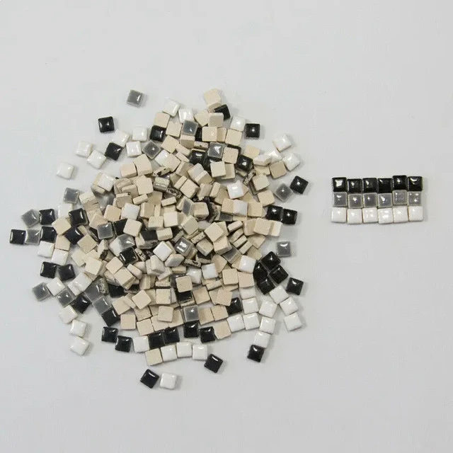 Mini Ceramic Mosaic Crafts Tiles Porcelain Crafting Pieces Art Hobbies  5*5*3.5mm