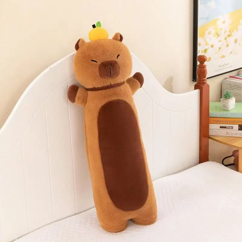 Kawaii Capybara Animal Plush Toys Fluffty Simulation Soft Internet Celebrity Cute Doll Plushie Pillow Stuffed Gift Kid Christmas