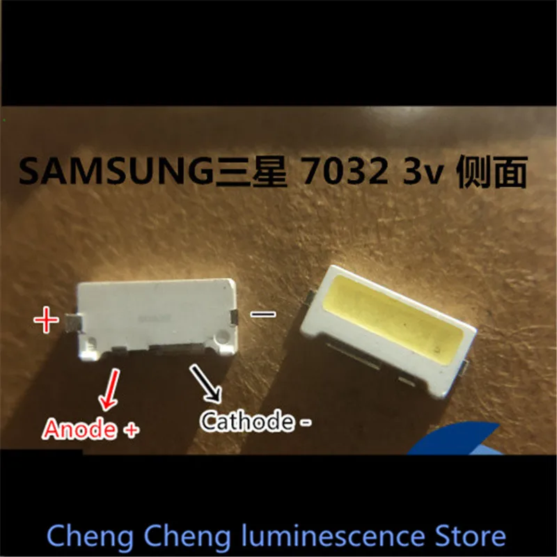 Per Samsung Led Lampu Latar Edge Led Ts732A 3V 7032 Kerkeren Putih Aplikasi Tv