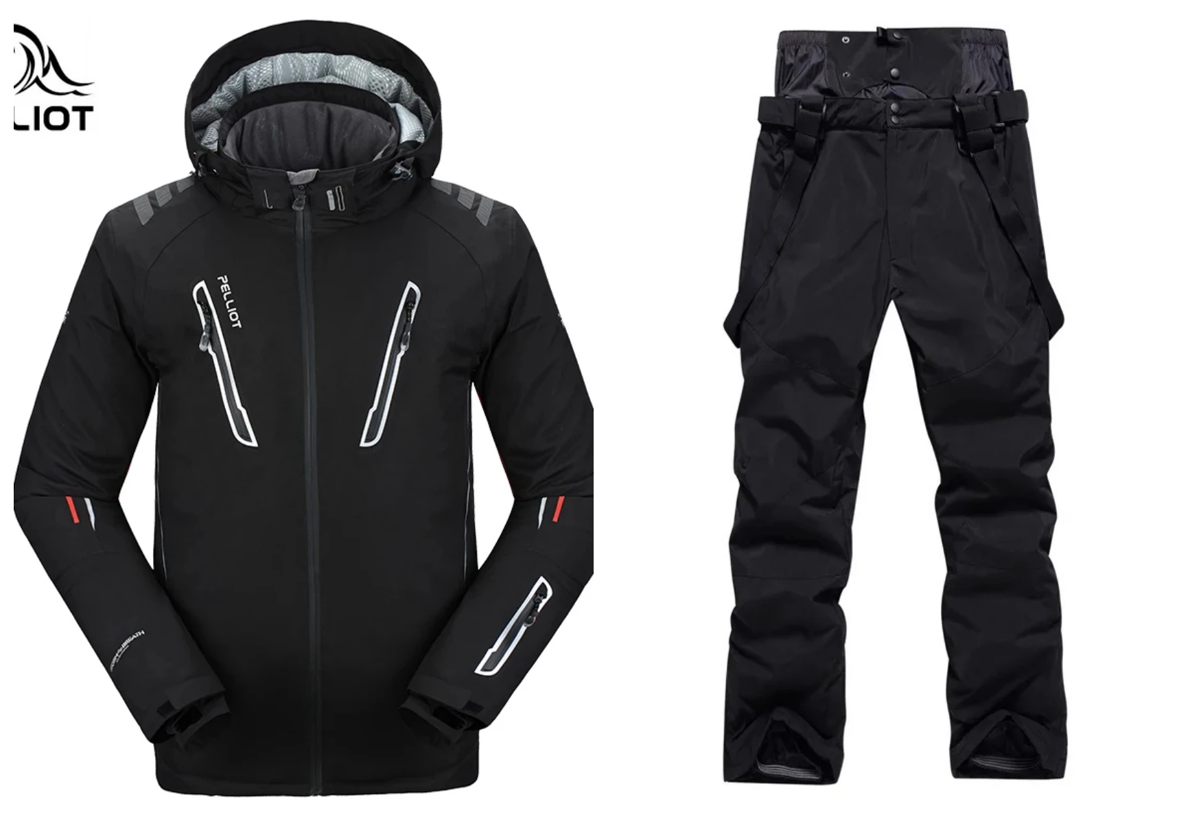 Ski Jacket Men Snow Jumpsuit New Pelliot Male Ski Suits Jacket and Pants Men's Water-proof Breathable Thermal Cottom-padded Snowboard Suit
