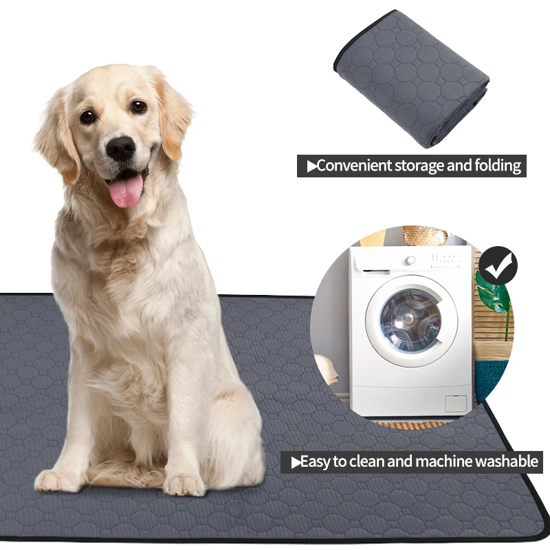 Reusable Dog Urine Mat Absorbent Super Washable Pet Pee Mat Cat Puppy Training Diaper Pet Supplies for Car Seat Floor Sofa