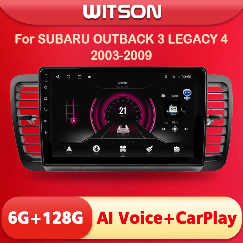 

WITSON Android 12 AI VOICE Car Radio for SUBARU OUTBACK 3 LEGACY 4 2003-2009 Carplay Auto Stereo Navigation GPS Player