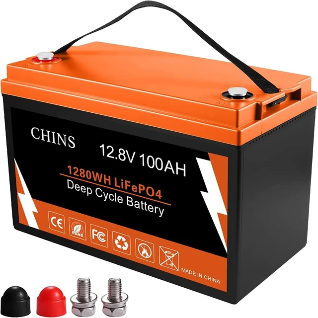 CHINS Gre10200 Smart 12V 100AH LiFePO4 Batterie Gebaut-in 100A BMS