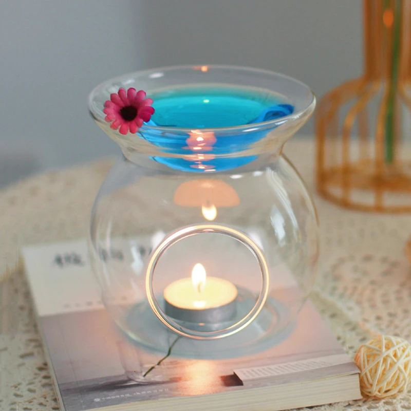 

12pcs/pack Height=12.5cm Handmade Pyrex Incense Burner Home Decoration Aroma Stove Club Table Ornaments Candlestick Household