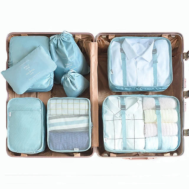 8 Colors Waterproof Clothes Storage Bags Packing Travel Luggage Organizer  Bag