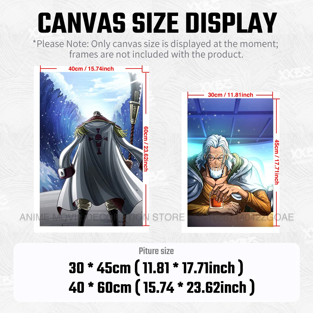 ONE PIECE Anime Poster Monkey D. Luffy Decorative Paintings Shanks Home Decor No Frame Edward Newgate Picture Jinbe Wall Artwork