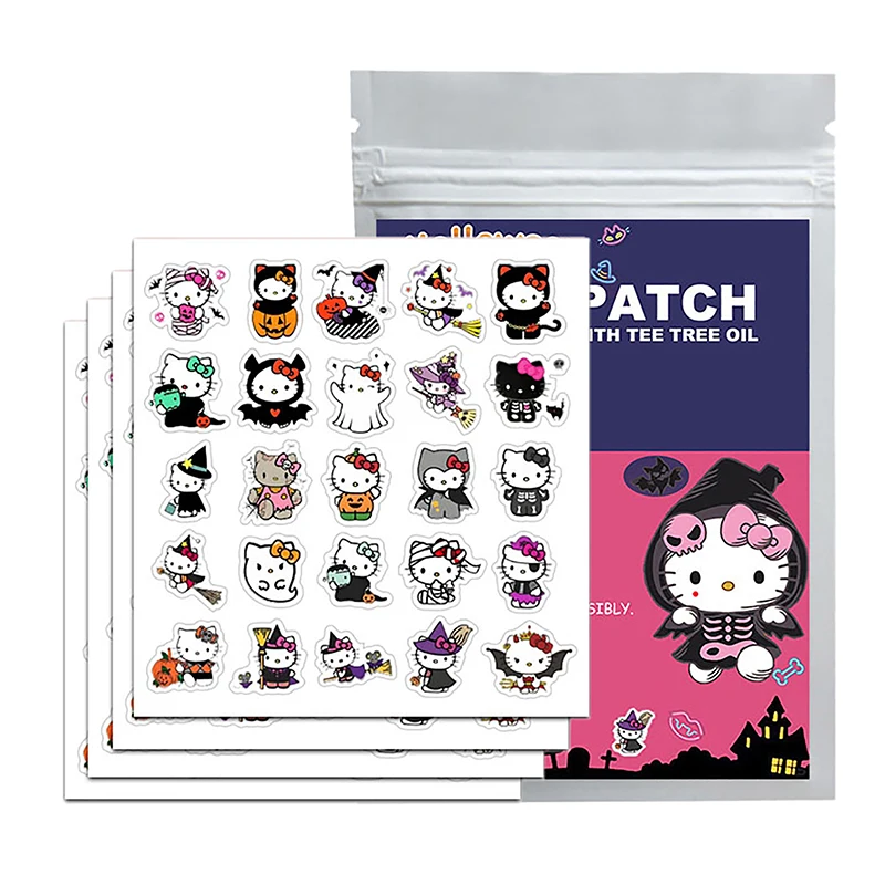 100 قطعة هالوين سانريو مرحبا كيتي الوجه العناية با...