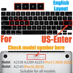 Black Keyboard Cover Skin (ANSI US Return EN)