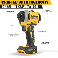 DeWalt Dcd805 Dcf850 DWBAG tournevis à moteur sans brosse au Lithium tournevis électrique perceuse à main électrique perceuse à percussion 3