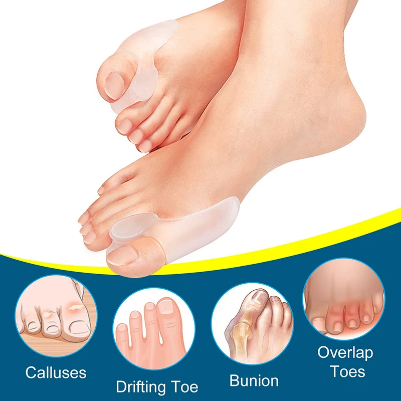 Get Relief from Bunions with 2pcs Soft Big Toe Corrector - Perfect for Night and Home Use, Long-term Comfort 4