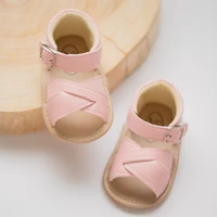 Infant Baby Shoes Boy Gir Baby Shoes Summer Flats Toddler Sandal Leather Rubber Sole Anti-Slip Newborn First Walker Crib Shoes 3