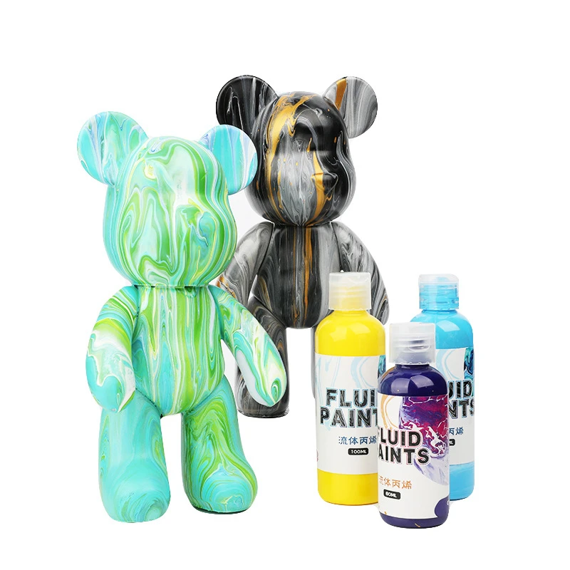 Fluid Acrylic Paint Set for Arts and Crafts