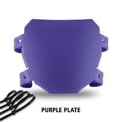 Universal Electric Bike Number Plate - Premium Motorcycle Accessory (Purple)