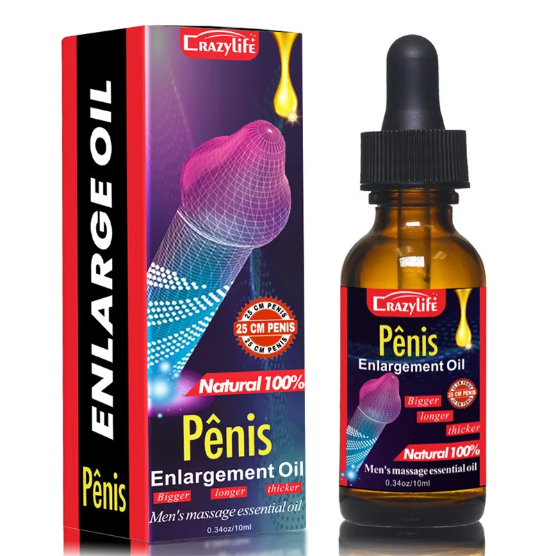 Penis Permanent Thickening Growth Enlargement Massage Men Cock Erection Lubricant Lncrease XXL Plant Extracts Massage Oil