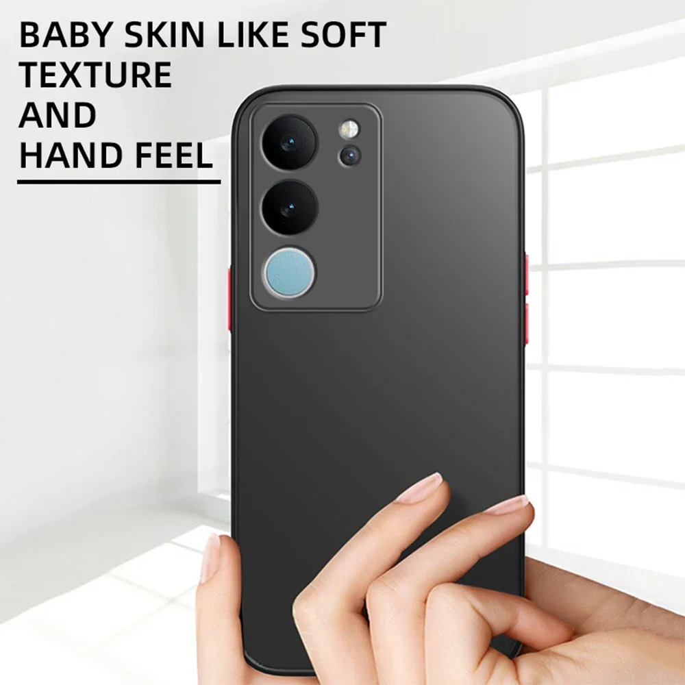 Vivov29 Matte Translucent Shockproof Bumper Case