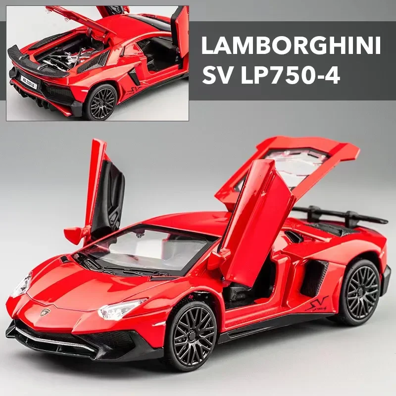 1:32 Lamborghinis SV LP750-4 Alloy Sports Car Model Diecast & Toy