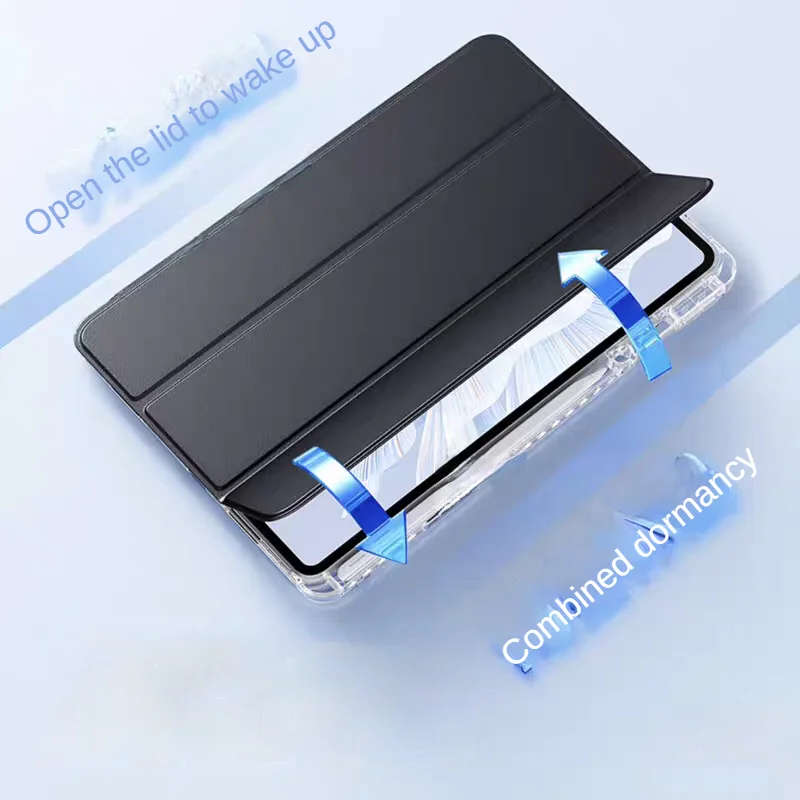 Enhanced Folding Flip Stand Smart Case with Pencil Holder