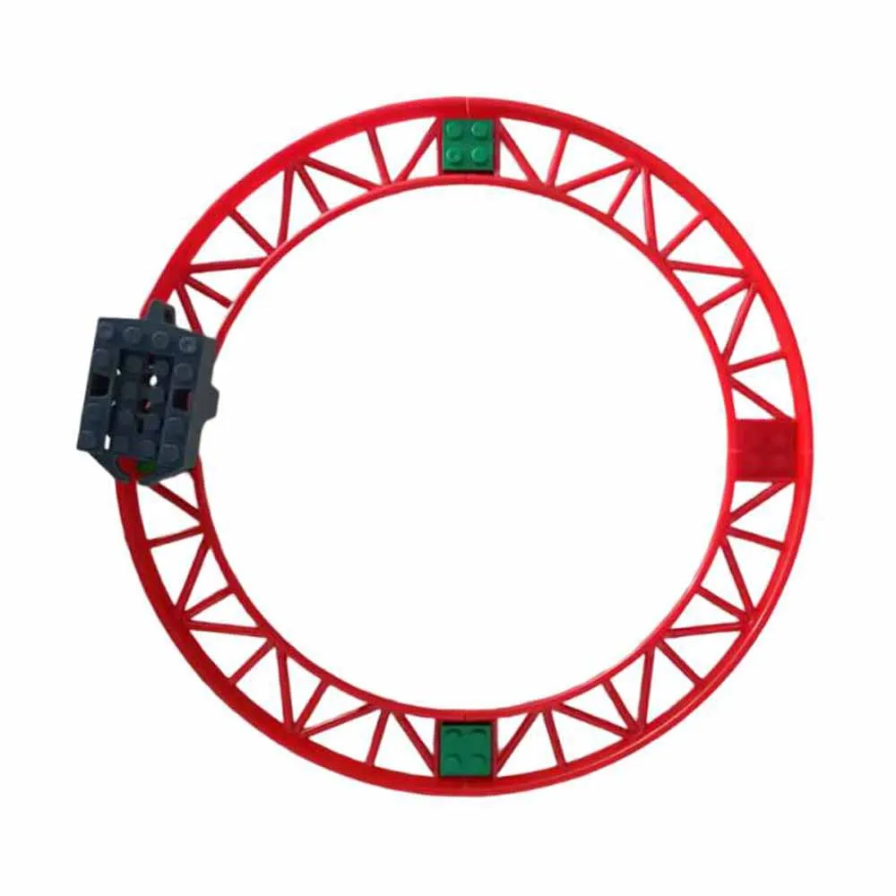10-Piece Technical Coaster Tracks Rail Train Railway Building Set