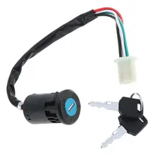 

Electric Scooter 4 Wire Ignition Switch + Two Keys Waterproof Gas Scooter Switch For ATV Scrambling Motorcycle Accessories